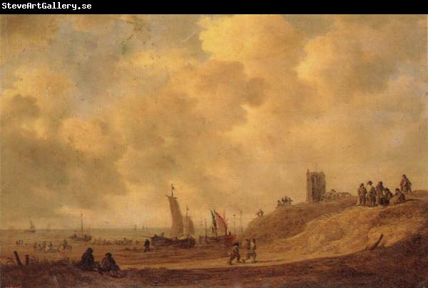 Jan josephsz van goyen The Coast at Egmodn an Zee